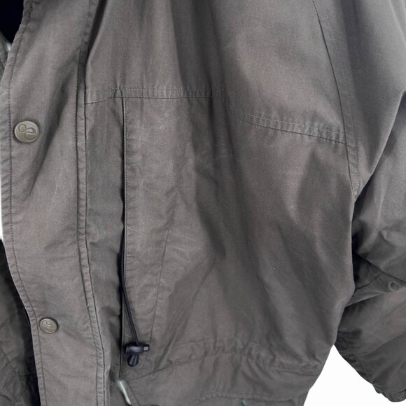 OUTDOOR EXCHANGE MEN'S DARK KHAKI DOWN FEATHER PARKA COAT W/ MULTI POCKETS XXL - Picture 4 of 5